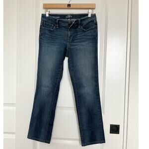 Loft Women’s Modern Straight Jeans Size 4 Petite Waist 274